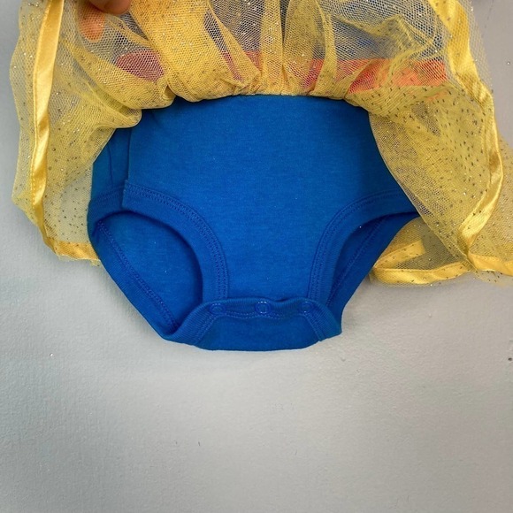 DISNEY Baby Snow White Costume Tutu Dress One Piece Bodysuit Baby Size 3 mos - Picture 9 of 11